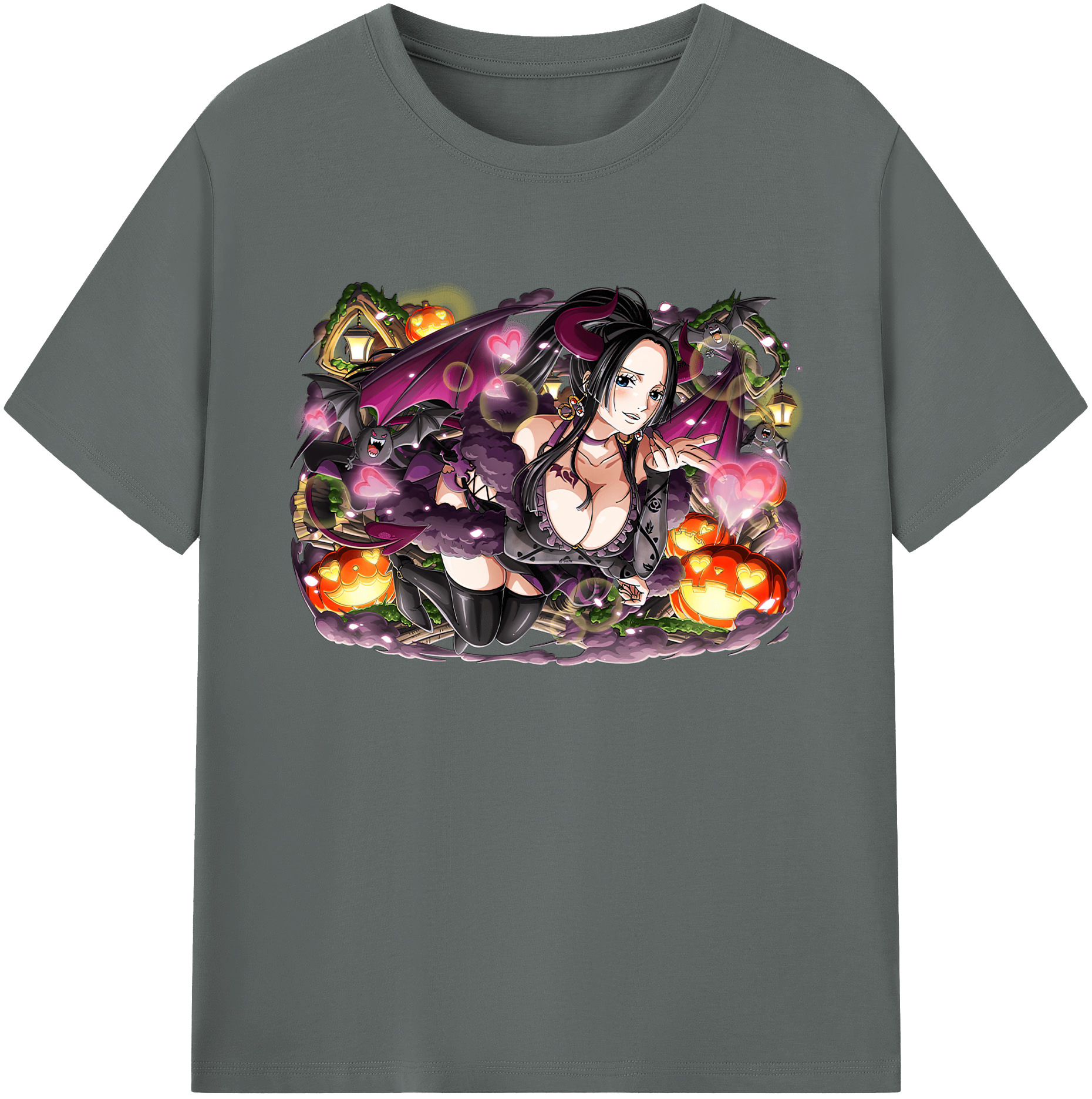 ワンピース ボア・ハンコック ONE PIECE Boa·Hancock 綿100％ メンズ半袖Tシャツ｜肌触りやわらか＆通気性